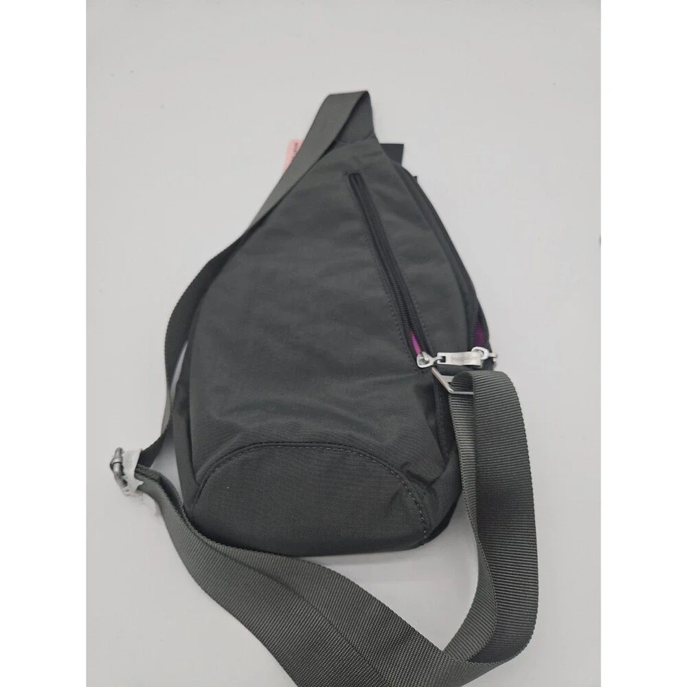 NWT BAGGALLINI Mini Sling Crossbody Charcoal/Slate, Purple Or Pink/Adjustable